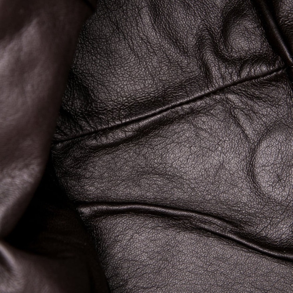 Bottega Veneta Dark Brown Woven Shoulder Bag - Picture 5 of 5